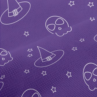Witch Cat And Skull Performance Linen