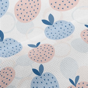 Abstract Apple With Polka Dots Performance Linen