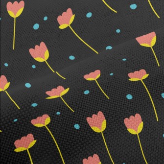 Lovely Red Tulips Performance Linen