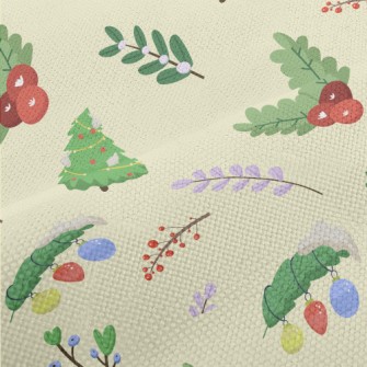 Winter Christmas Plants Performance Linen