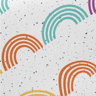 Geometric Colorful Semicircle Twill