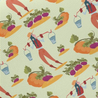 Farmer Growing Vegetables Twill