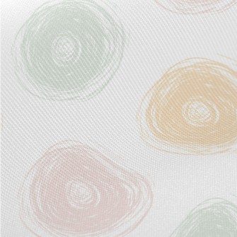 Colorful Circle Doodles Twill