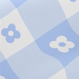 Blue Cute Daisy Twill