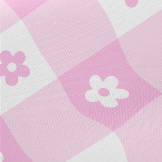 Pink Cute Daisy Twill