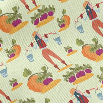 Farmer Growing Vegetables Standard Corduroy