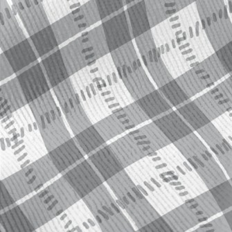 Gray And White Check Standard Corduroy