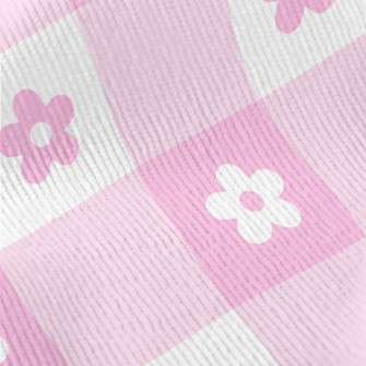 Pink Cute Daisy Standard Corduroy