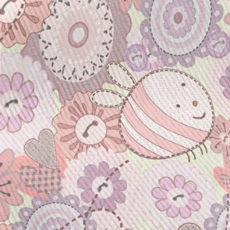 Cute Bees And Flowers Standard Corduroy