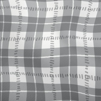 Gray And White Check Dobby