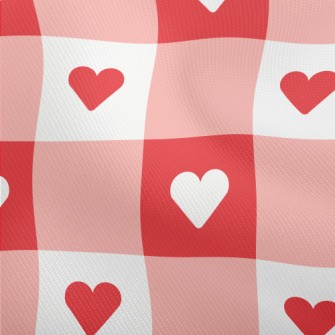 Two-color Heart Check Dobby