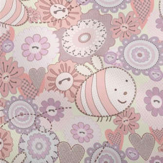 Cute Bees And Flowers Dobby