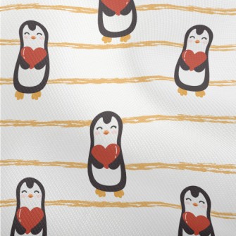 Cute Penguin Holding Heart Dobby