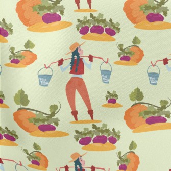 Farmer Growing Vegetables Stretch Ponte