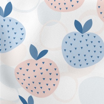 Abstract Apple With Polka Dots Stretch Ponte