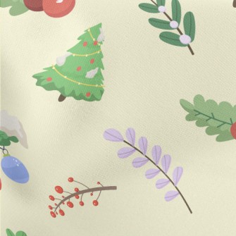 Winter Christmas Plants Stretch Ponte