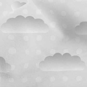 Clouds And Dots Micro Fleece