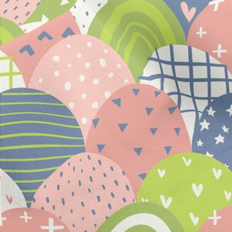 Scaly Colored Graffiti Micro Fleece