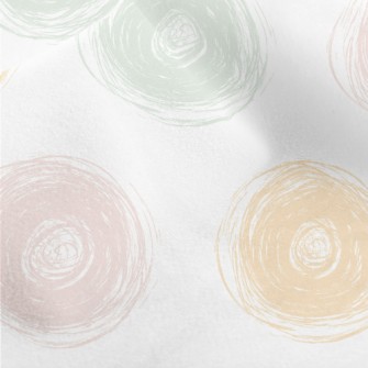 Colorful Circle Doodles Micro Fleece