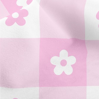 Pink Cute Daisy Micro Fleece