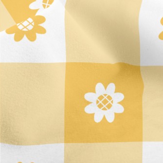 Yellow Sunflower Micro Fleece