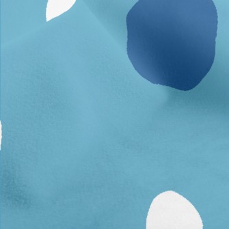 Simple Blue And White Dots Micro Fleece