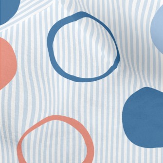 Colorful Dots And Stripes Micro Fleece