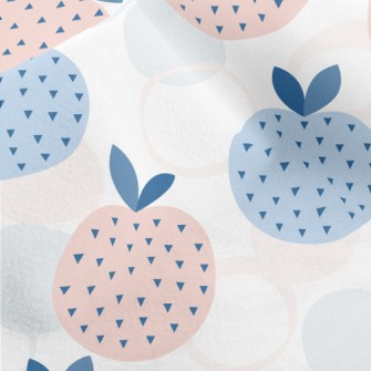Abstract Apple With Polka Dots Micro Fleece