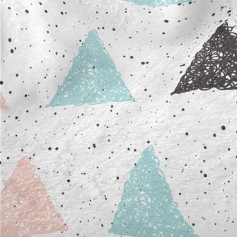 Colorful Graffiti Triangle Minky