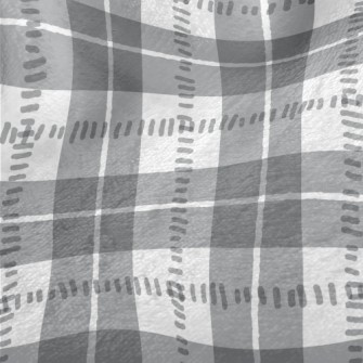 Gray And White Check Minky