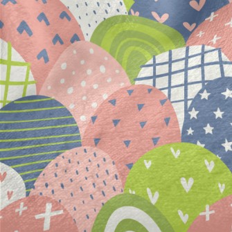 Scaly Colored Graffiti Minky