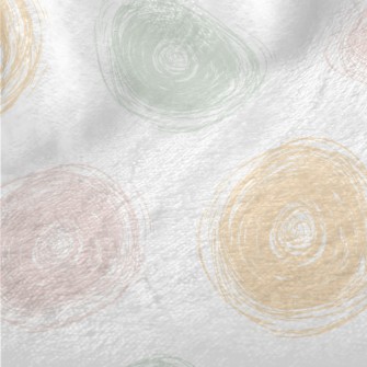 Colorful Circle Doodles Minky