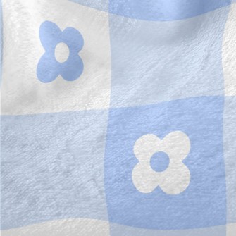 Blue Cute Daisy Minky