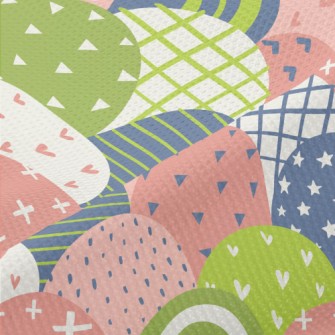 Scaly Colored Graffiti Piqué