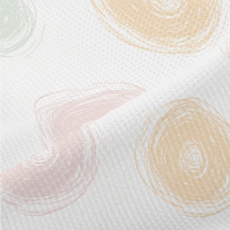 Colorful Circle Doodles Piqué