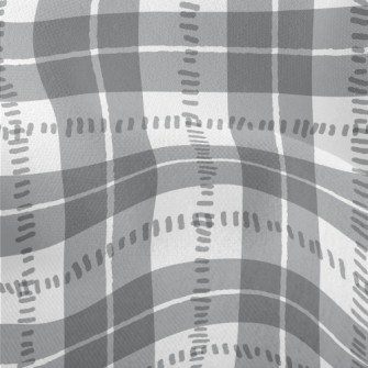 Gray And White Check Lightweight Performance Linen