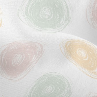 Colorful Circle Doodles Lightweight Performance Linen