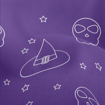 Witch Cat And Skull Lightweight Performance Linen
