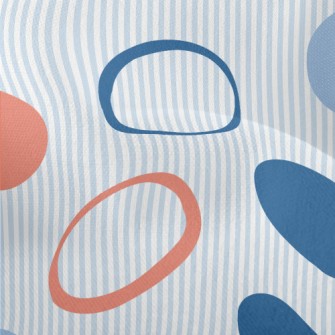 Colorful Dots And Stripes Lightweight Performance Linen