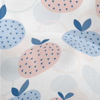Abstract Apple With Polka Dots Lightweight Performance Linen