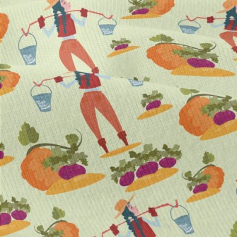 Farmer Growing Vegetables Modern Jersey