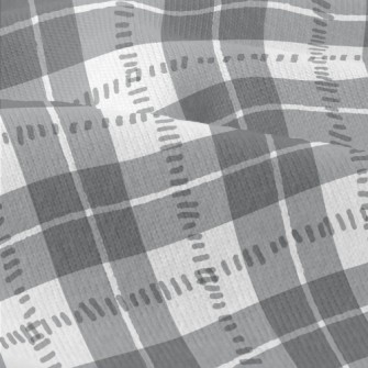 Gray And White Check Modern Jersey