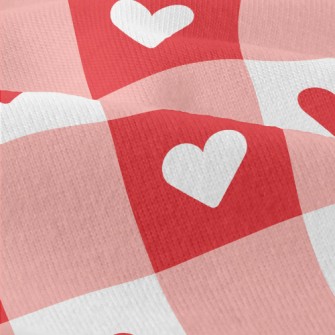 Two-color Heart Check Modern Jersey
