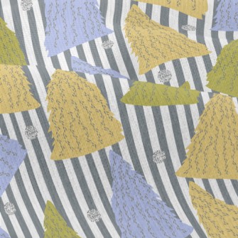 Winter Colored Pine Trees Modern Jersey