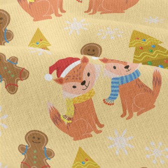 Cute Fox Celebrates Christmas Modern Jersey