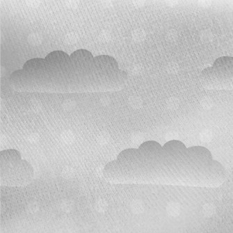 Clouds And Dots Jersey Backed Fleece