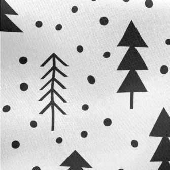 Black And White Geometric Fore Jersey Backed Fleece