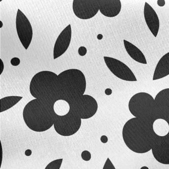 Abstract Chamomile Jersey Backed Fleece