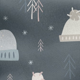 Winter Warm Woolen Hat Jersey Backed Fleece