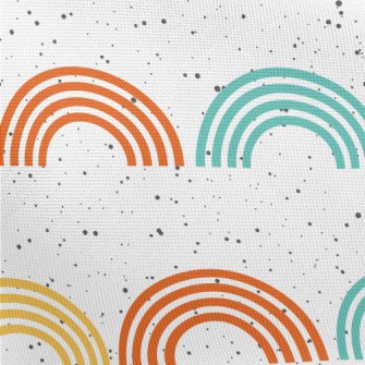 Geometric Colorful Semicircle Pongee